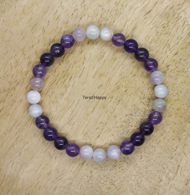 ▷ Bracelet femme - Phosphosidérite violet 6 mm – La Sicilienne