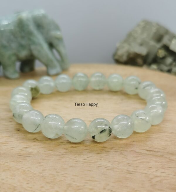 Bracelet en pierres naturelles de prehnite