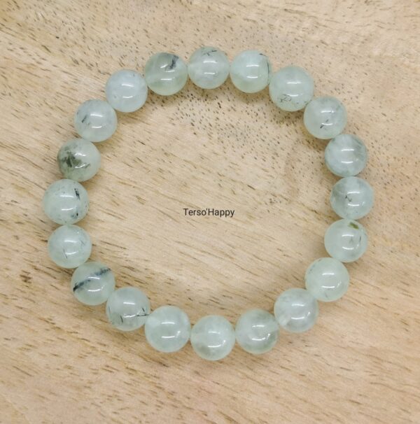 Bracelet en pierres naturelles de prehnite