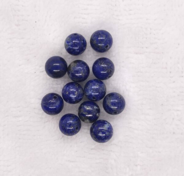 Perles naturelles lapis-lazuli