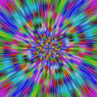 Illustration Hypnose spirale multicolore