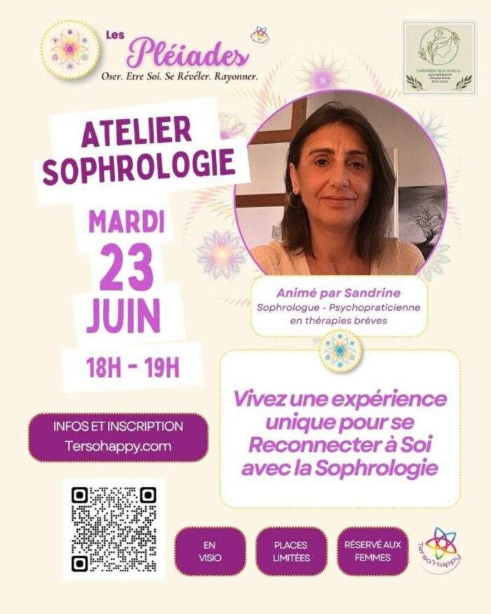 Affiche atelier sophrologie les pléiades Affiche atelier les pléiades