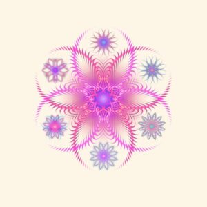 Logo Pléiade de septembre rose et violet - Le cercle des Pléiades